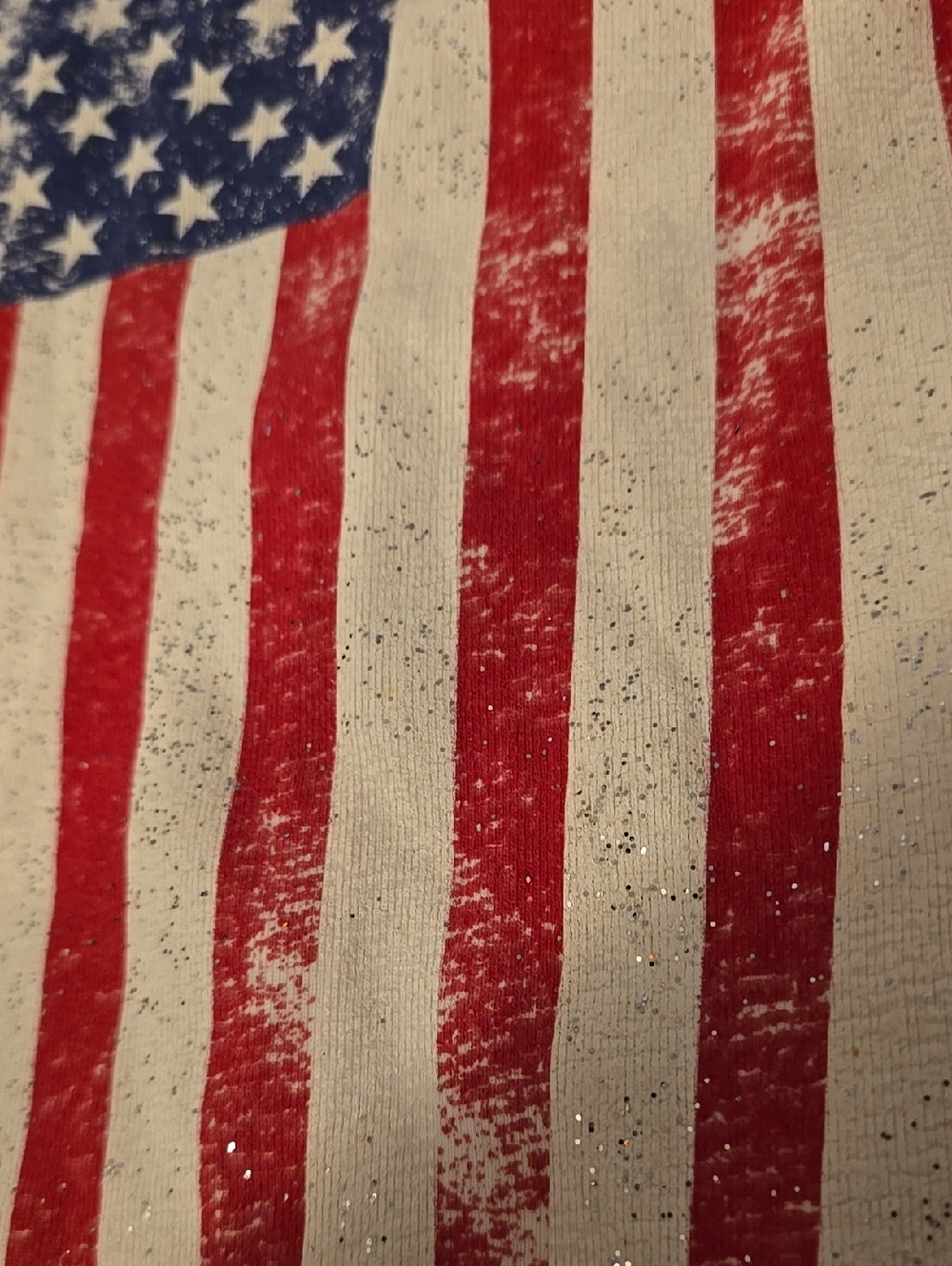 💥Rare Vtg Velvet Graham Spencer Freedom Flag Top #Z - Picture 13 of 13